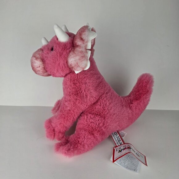 Douglas Tracie Triceratops Soft Pink Dino Plush NWT - Picture 3 of 4